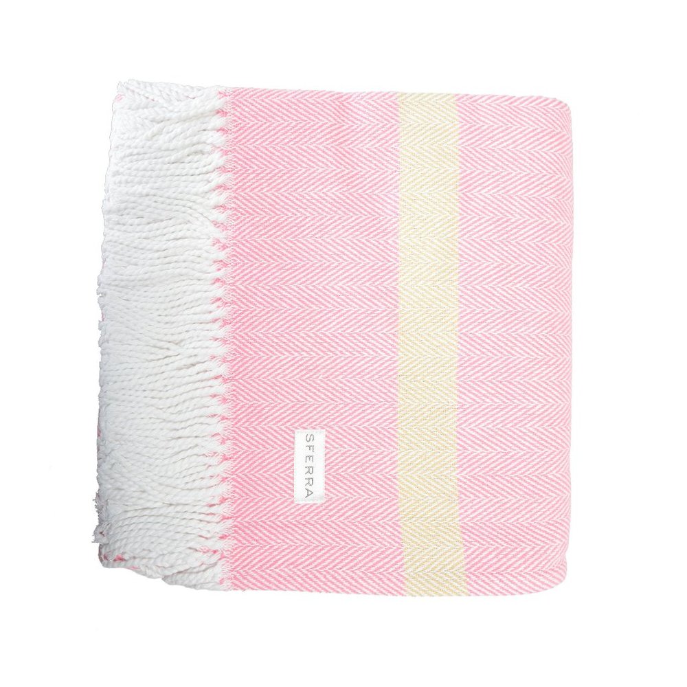 Sferra Colorway 9 Cotton Decorative Throw Blanket
